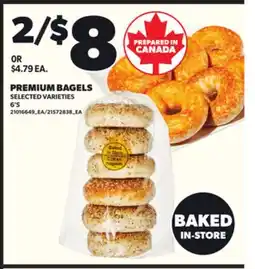 Loblaws PREMIUM BAGELS, 6'S offer