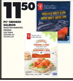 Loblaws PC SMOKED SALMON, 125/150G offer