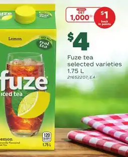 Loblaws FUZE TEA, 1.75 L offer