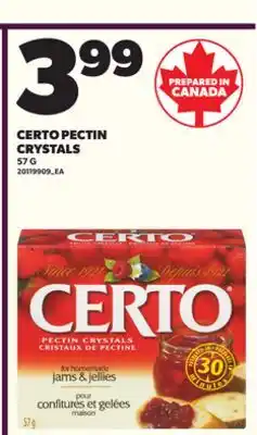 Loblaws CERTO PECTIN CRYSTALS, 57 G offer