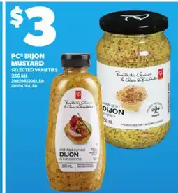 Loblaws PC DIJON MUSTARD, 250ML offer