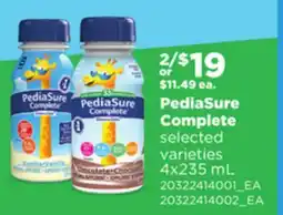 Loblaws PEDIASURE COMPLETE, 4X235 ML offer