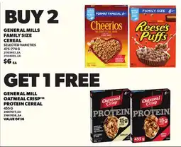 Loblaws GENERAL MILLS FAMILY SIZE CEREAL, 475-778 G offer