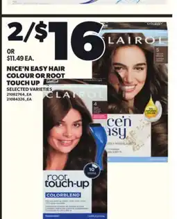 Loblaws NICE'N EASY HAIR COLOUR OR ROOT TOUCH UP offer