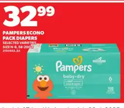 Loblaws PAMPERS ECONO PACK DIAPERS, 58-200'S offer