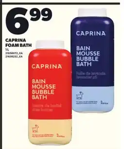 Loblaws CAPRINA FOAM BATH, 1 L offer