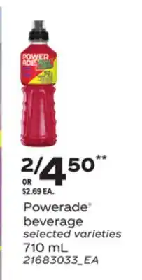 Loblaws POWERADE BEVERAGE, 710 ML offer