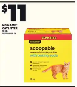 Loblaws NO NAME CAT LITTER, 18KG offer