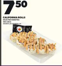 Loblaws CALIFORNIA ROLLS, 190-236 G offer