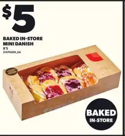 Loblaws BAKED IN-STORE MINI DANISH, 8'S offer
