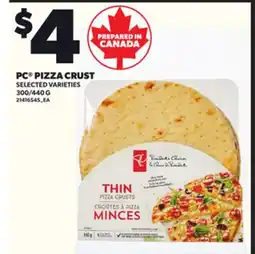 Loblaws PC PIZZA CRUST, 300/440G offer