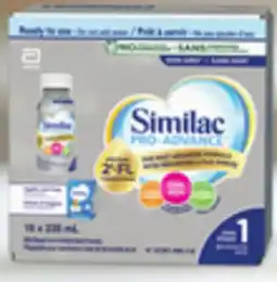 Loblaws SIMILAC STAGE 1 READY TO FEED BABY FORMULA, 16X235 ML offer
