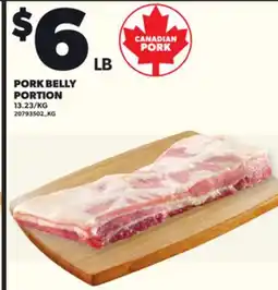 Loblaws PORK BELLY PORTION offer