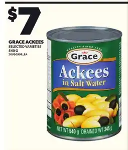 Loblaws GRACE ACKEES, 540G offer