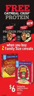 Loblaws PARTICIPATING FAMILY SIZE CEREALS, 455-725G offer