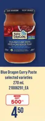 Loblaws BLUE DRAGON CURRY PASTE, 270 mL offer