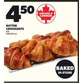 Loblaws BUTTER CROISSANTS, 6'S offer