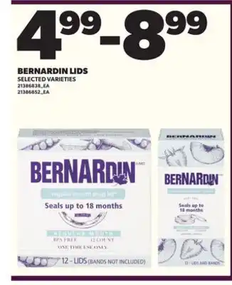 Loblaws BERNARDIN LIDS offer
