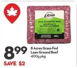 Longo's 8 Acres Grass-Fed Lean Ground Beef offer