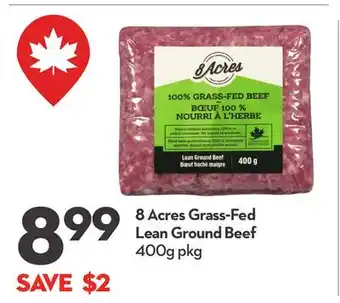 Longo's 8 Acres Grass-Fed Lean Ground Beef offer