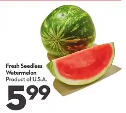 Longo's Fresh Seedless Watermelon offer