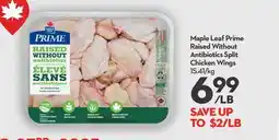 Longo's Prime Raised Without Antibiotics Split Chicken Wings offer