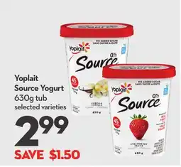 Longo's Source Yogurt offer