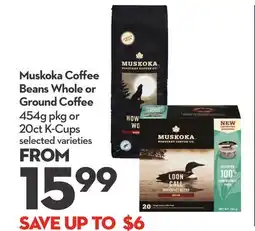 Longo's Muskoka Coffee Beans Whole or Ground Coffee offer