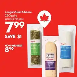 Longo's Goat Cheese offer