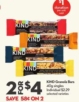 Longo's KIND Granola Bars offer