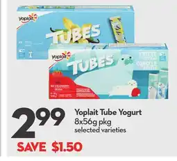 Longo's Yoplait Tube Yogurt offer
