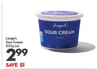 Longo's Sour Cream offer