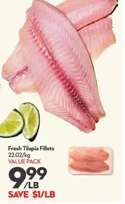 Longo's Fresh Tilapia Fillets offer