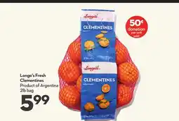 Longo's Fresh Clementines offer