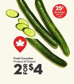 Longo's Fresh Cucumber offer