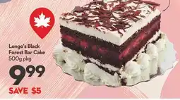 Longo's Black Forest Bar Cake offer