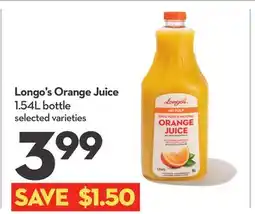 Longo's Orange Juice offer