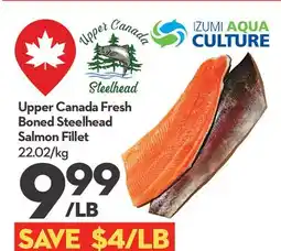Longo's Upper Canada Fresh Boned Steelhead Salmon Fillet offer