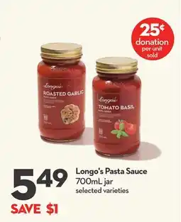 Longo's Pasta Sauce offer