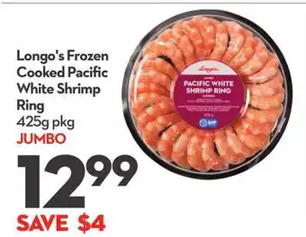 Longo's Frozen Cooked Pacific White Shrimp Ring offer