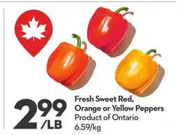 Longo's Fresh Sweet Red, Orange or Yellow Peppers offer
