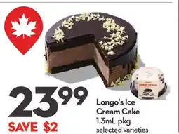 Longo's Ice Cream Cake offer