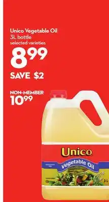 Longo's Unico Vegetable Oil offer