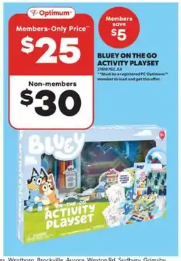 Real Canadian Superstore BLUEY ON THE GO ACTIVITY PLAYSET offer