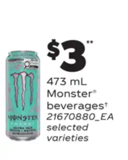 Real Canadian Superstore MONSTER BEVERAGES, 473 ML offer
