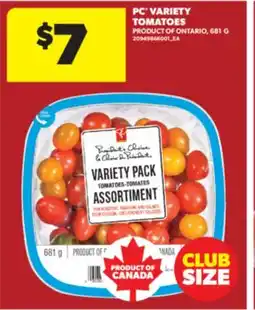 Real Canadian Superstore PC VARIETY TOMATOES, 681 G offer