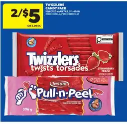 Real Canadian Superstore TWIZZLERS CANDY PACK, 311-454 G offer