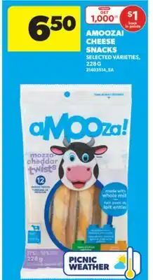 Real Canadian Superstore AMOOZA! CHEESE SNACKS, 228 G offer
