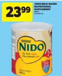 Real Canadian Superstore NIDO MILK-BASED NUTRITIONAL SUPPLEMENT, 850 G offer