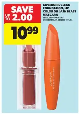 Real Canadian Superstore COVERGIRL CLEAN FOUNDATION, LIP COLOR OR LASH BLAST MASCARA offer
